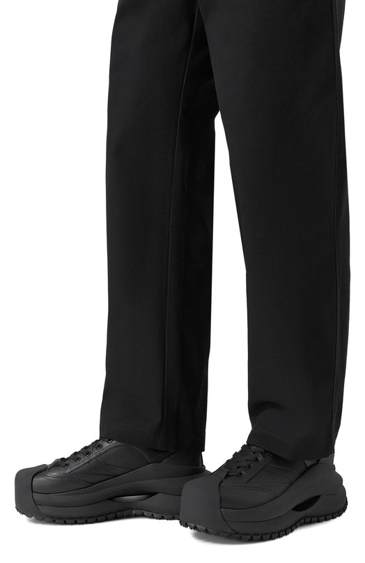 Кожаные кроссовки Chunky Emporio Armani EM003035/AF18226 Чёрный  EM003035/AF18226 Фото 3