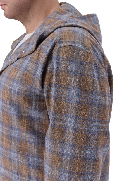 Рубашка из шерсти и шелка KITON, арт. UMCPETEK0628G, фото 5