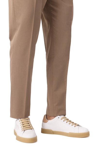 Кожаные кеды portofino DOLCE & GABBANA, арт. CS2277/A9U73, фото 3