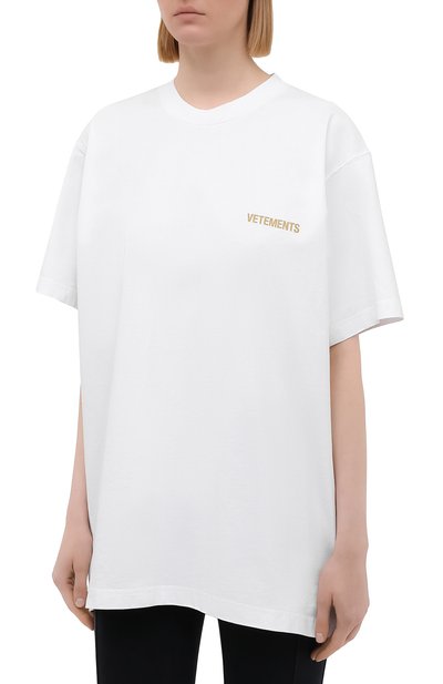Хлопковая футболка VETEMENTS, арт. UA52TR240W 1602/W, фото 3