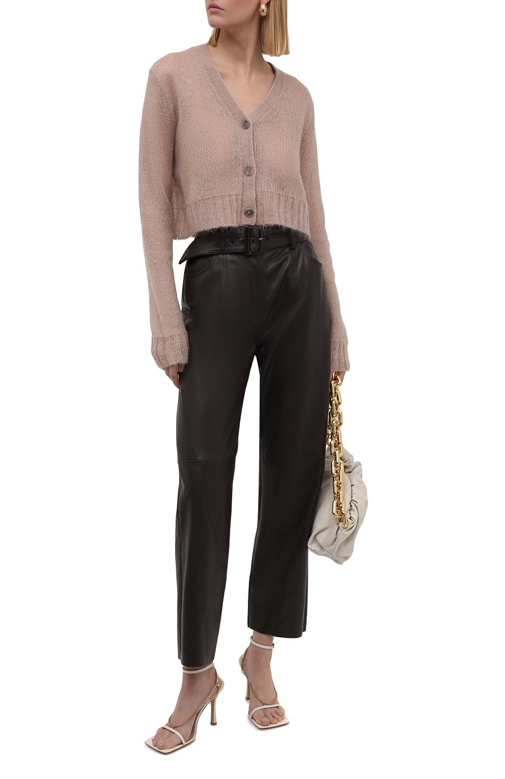 Кардиган ACNE STUDIOS бежевого цвета по цене 35300 руб., арт. A60296, фото 2 Кардиган ACNE STUDIOS, арт. A60296, фото 2