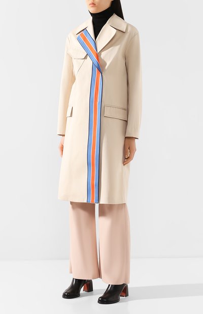 Хлопковый тренч VICTORIA, VICTORIA BECKHAM бежевого цвета по цене 83150 руб., арт. 2120WCT000377A, фото 3 Хлопковый тренч VICTORIA, VICTORIA BECKHAM, арт. 2120WCT000377A, фото 3