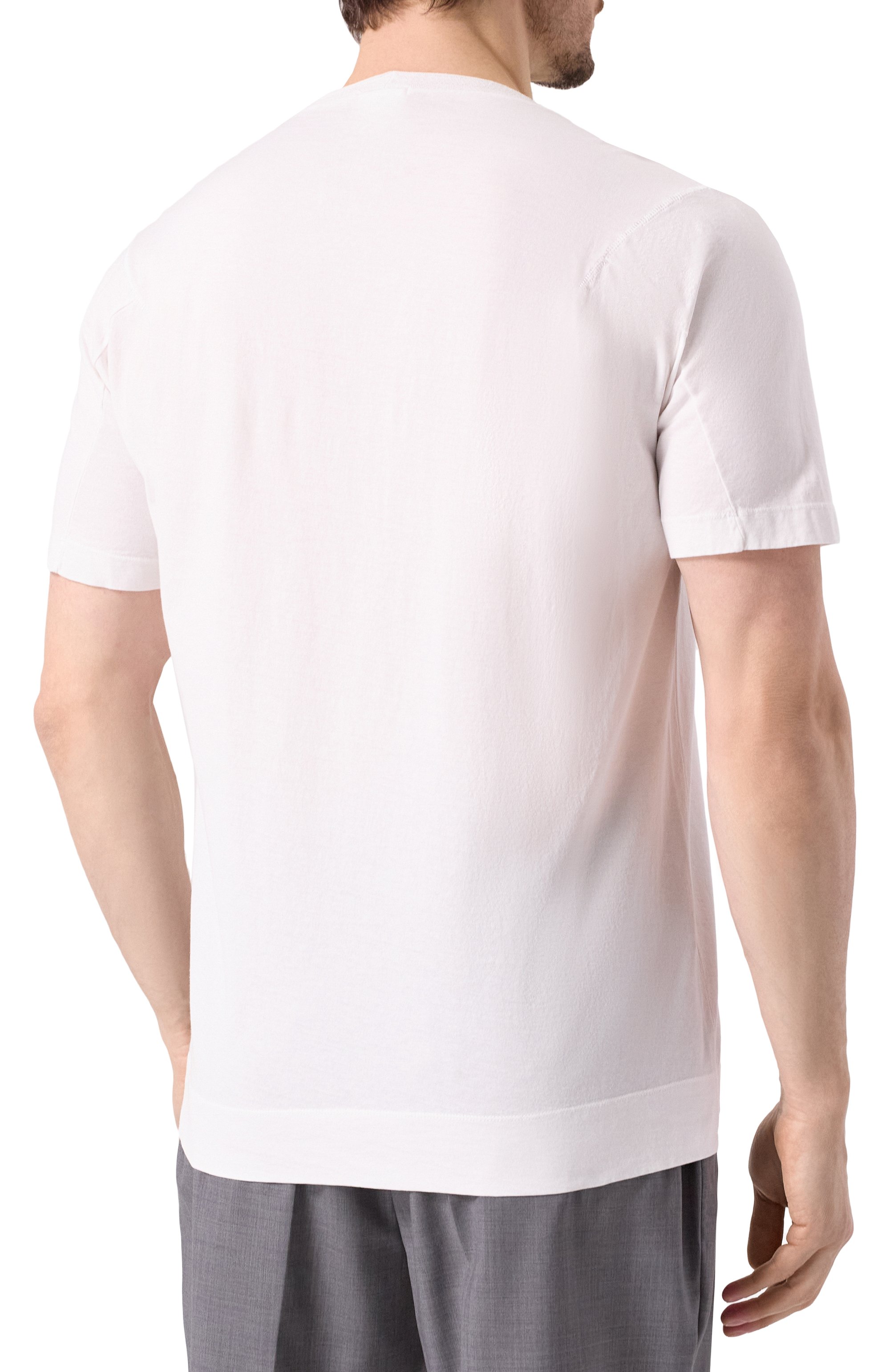 Хлопковая футболка TRANSIT белого цвета по цене 15550 руб., арт. CFUTRZ1361, фото 4 Хлопковая футболка TRANSIT, арт. CFUTRZ1361, фото 4