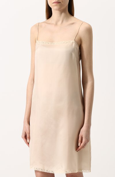 Однотонное платье-комбинация с кружевной отделкой PRADA, арт. P35U3S-R96-F0627, фото 3