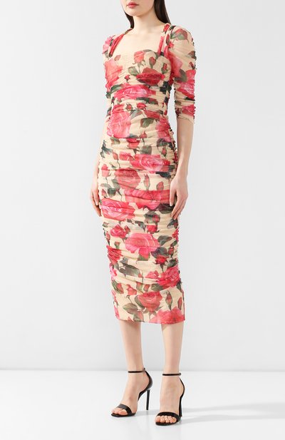 Хлопковое платье DOLCE & GABBANA, арт. F6XD3T/FSEG5, фото 3