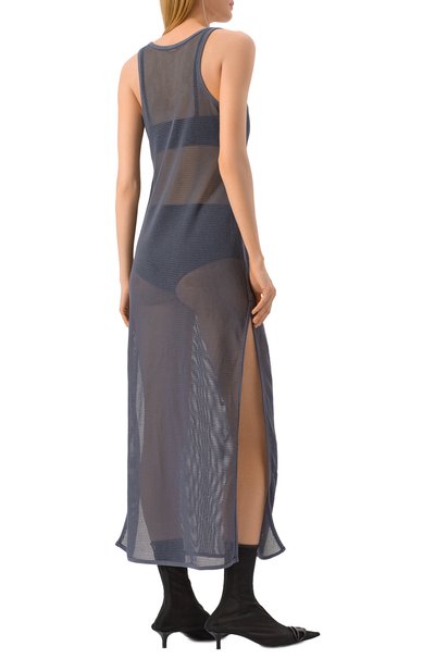 Хлопковое платье DIESEL серого цвета по цене 18100 руб., арт. A17721/0HJBS, фото 4 Хлопковое платье DIESEL, арт. A17721/0HJBS, фото 4