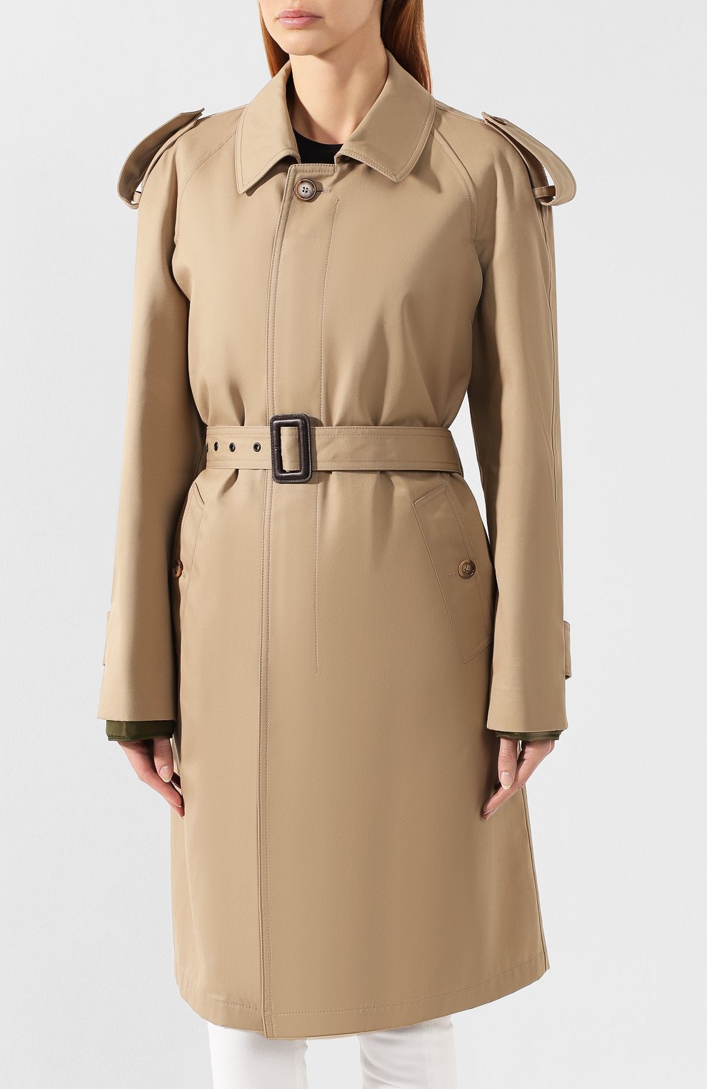 Тренч MAISON MARGIELA бежевого цвета по цене 278000 руб., арт. S51AH0107/S48086, фото 3 Тренч MAISON MARGIELA, арт. S51AH0107/S48086, фото 3