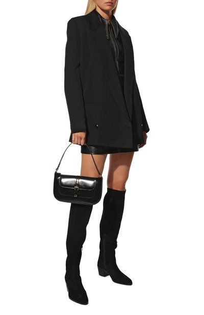 Замшевые сапоги BY FAR, арт. 22PFETSBLU, фото 2