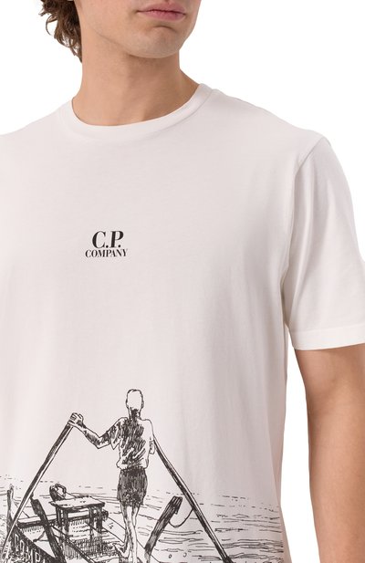 Хлопковая футболка C.P. COMPANY, арт. 18CMTS318A005431G, фото 5