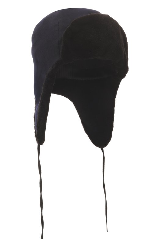 Шапка-ушанка Бруклин с отделкой из меха норки FurLand 0130910050047600043 Чёрный 0130910050047600043