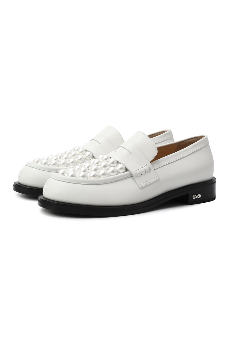 Кожаные лоферы sirene MACH & MACH, арт. PF24-S0776-30-CLF-WHT, фото 1