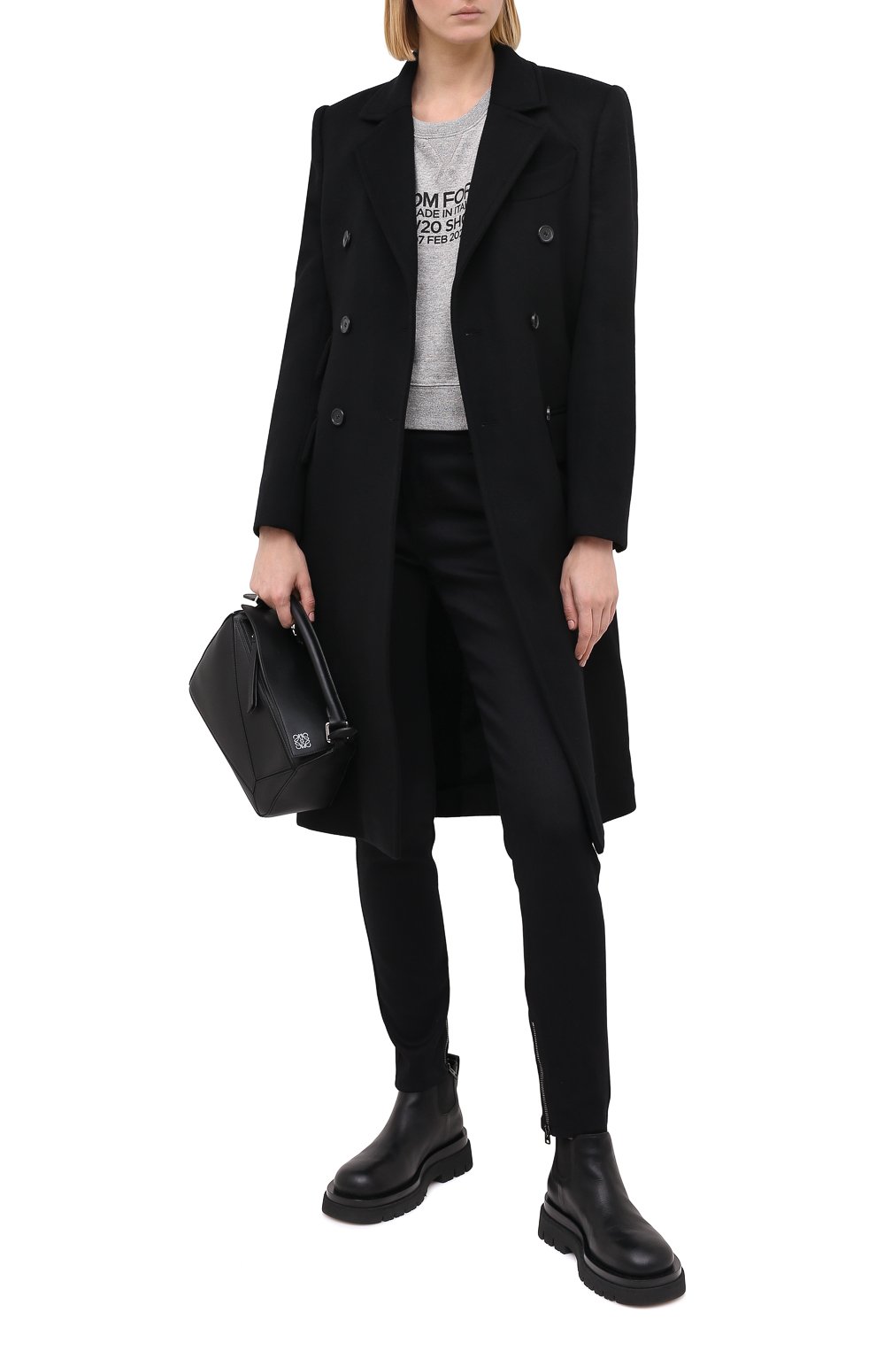 Хлопковый свитшот TOM FORD серого цвета по цене 105500 руб., арт. FLJ007-FAX769, фото 2 Хлопковый свитшот TOM FORD, арт. FLJ007-FAX769, фото 2