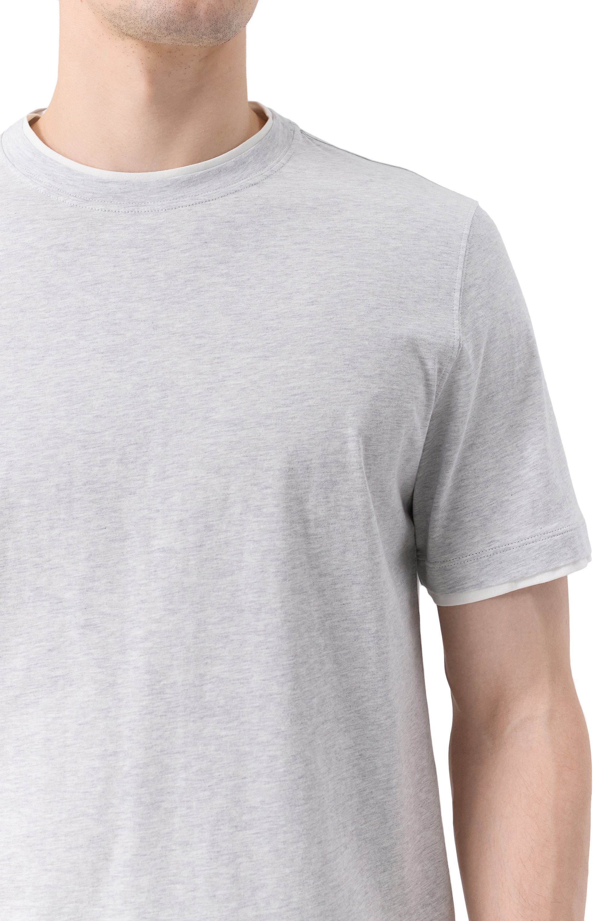 Хлопковая футболка BRUNELLO CUCINELLI, арт. M0B137427, фото 5