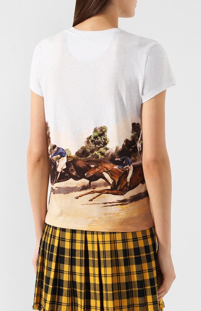 Хлопковая футболка POLO RALPH LAUREN разноцветного цвета по цене 12950 руб., арт. 211763478, фото 4 Хлопковая футболка POLO RALPH LAUREN, арт. 211763478, фото 4