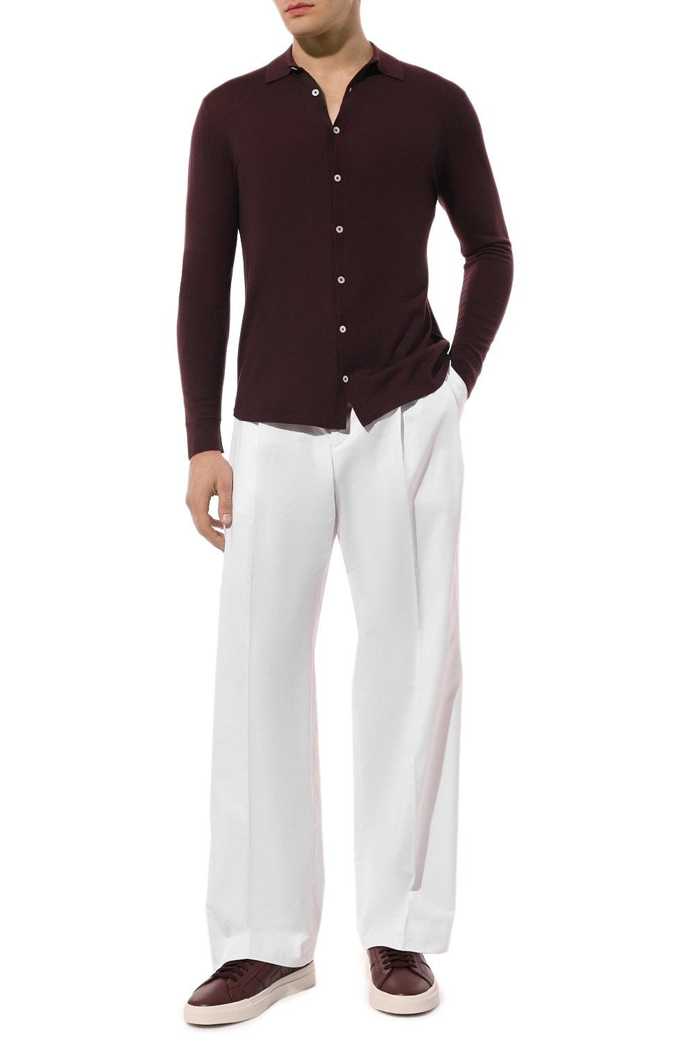 Шерстяная рубашка VAN LAACK фиолетового цвета по цене 27800 руб., арт. SAFIN0/S00173, фото 2 Шерстяная рубашка VAN LAACK, арт. SAFIN0/S00173, фото 2