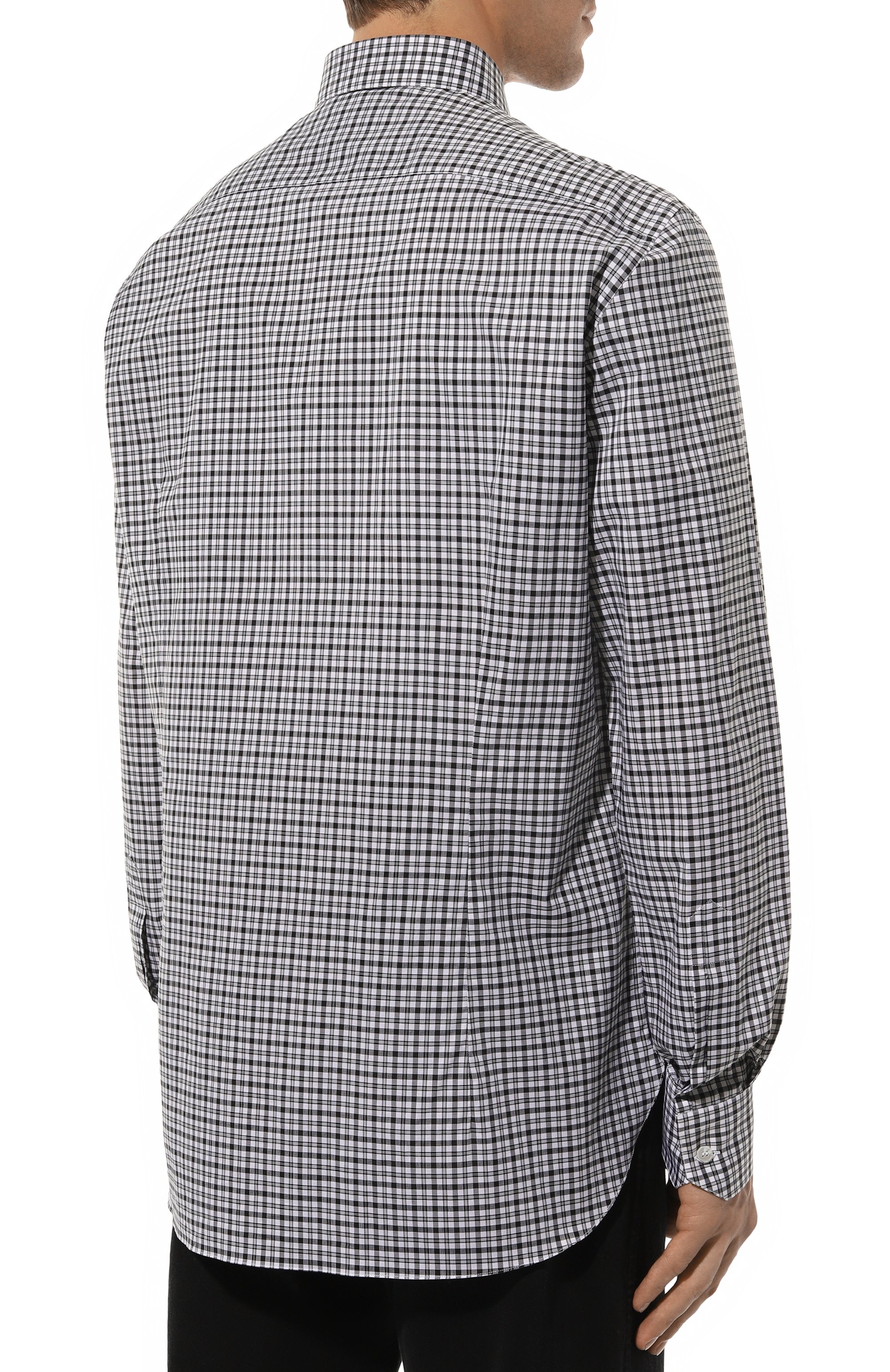 Хлопковая рубашка STEFANO RICCI черно-белого цвета по цене 98550 руб., арт. MC007131/L2016, фото 4 Хлопковая рубашка STEFANO RICCI, арт. MC007131/L2016, фото 4