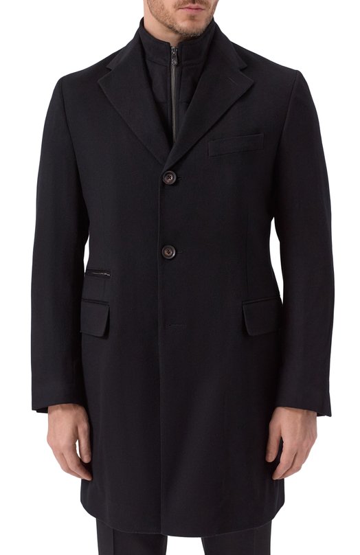 Кашемировое пальто Corneliani 261581-2612097 Чёрный  261581-2612097 Фото 3