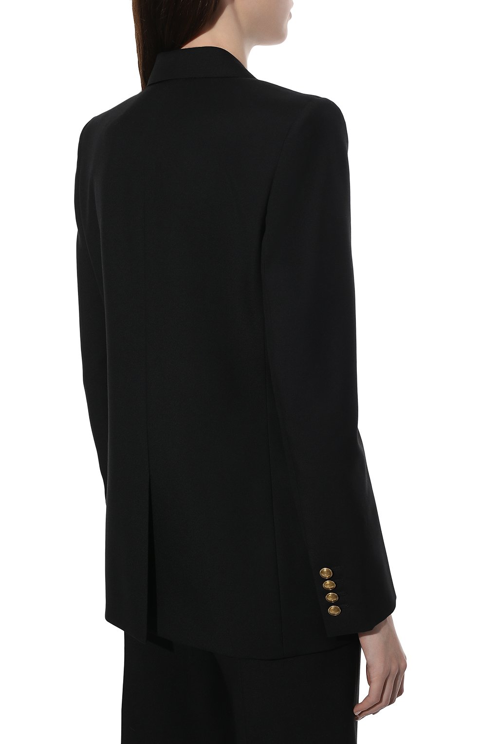 Шерстяной жакет SAINT LAURENT черного цвета по цене 277500 руб., арт. 654667/Y404W, фото 4 Шерстяной жакет SAINT LAURENT, арт. 654667/Y404W, фото 4