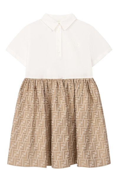 Хлопковое платье FENDI, арт. JFB664/AL06/3A-6A
