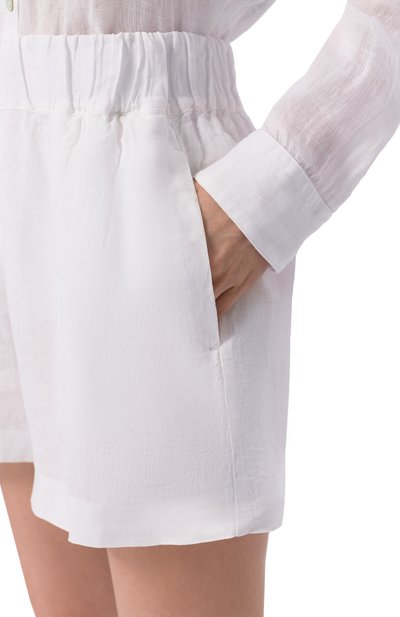 Льняные шорты 120% LINO, арт. 33ALIW29BR/000F753, фото 5