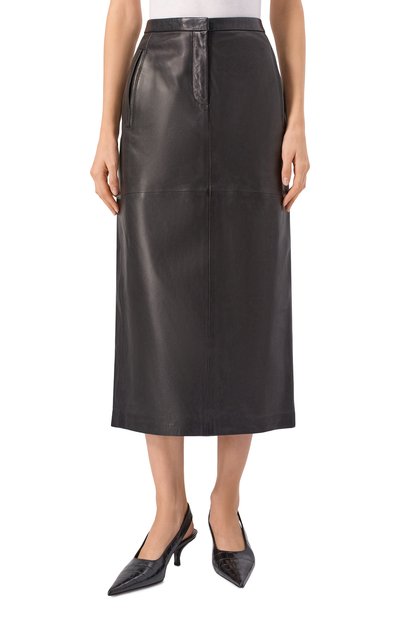 Кожаная юбка 12 STOREEZ, арт. 127842, фото 3