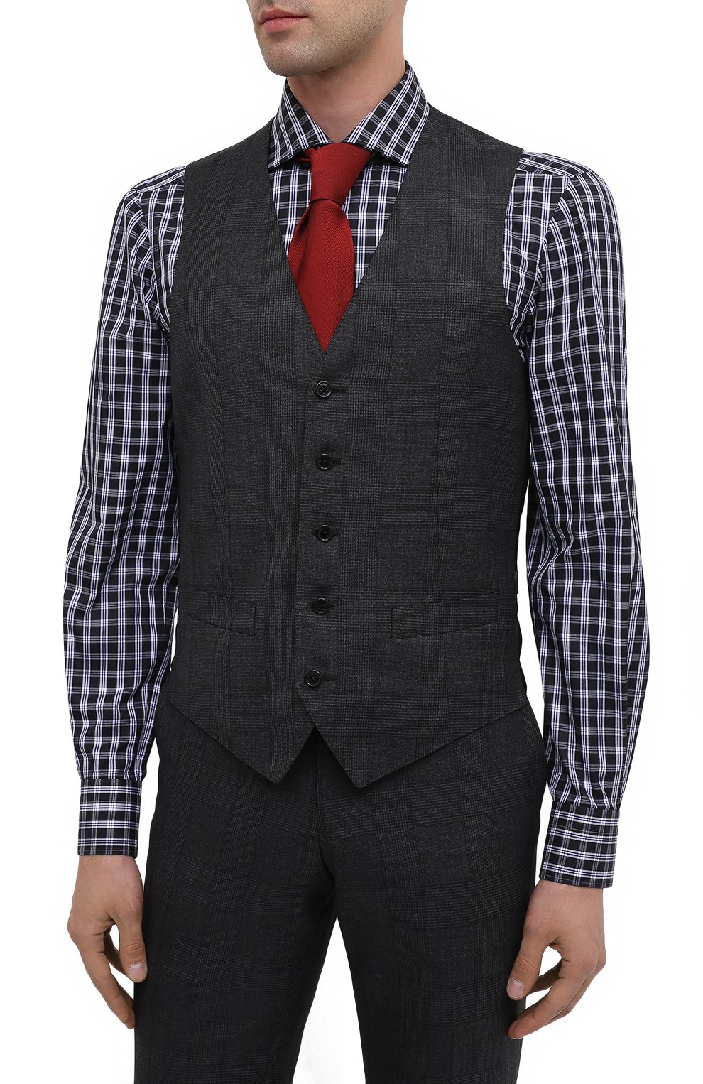 Шерстяной костюм-тройка CORNELIANI, арт. 868268-0817235/92 Q1, фото 4