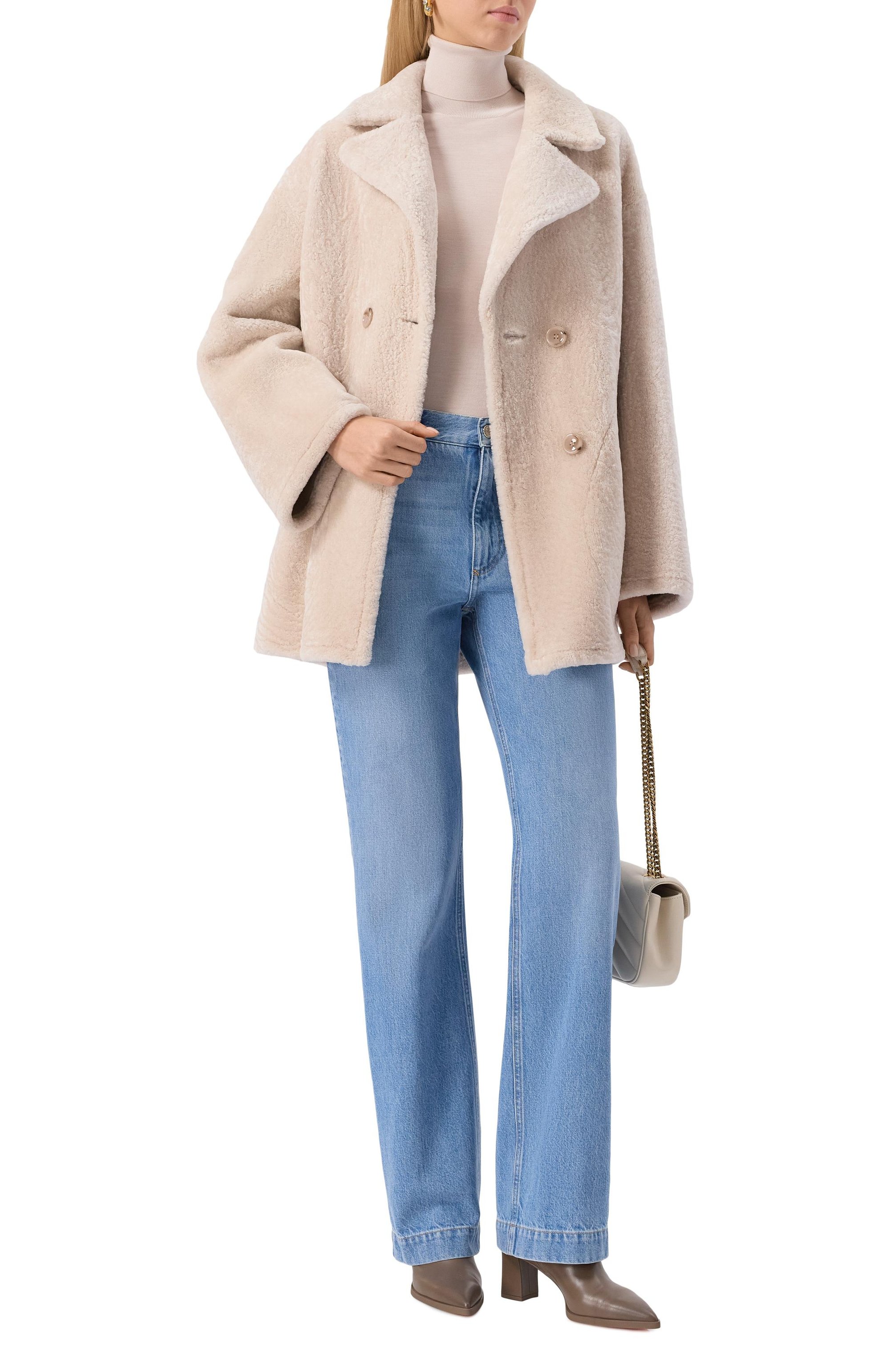 Дубленка из овчины MANZONI24, арт. 25M1213-S23N, фото 2