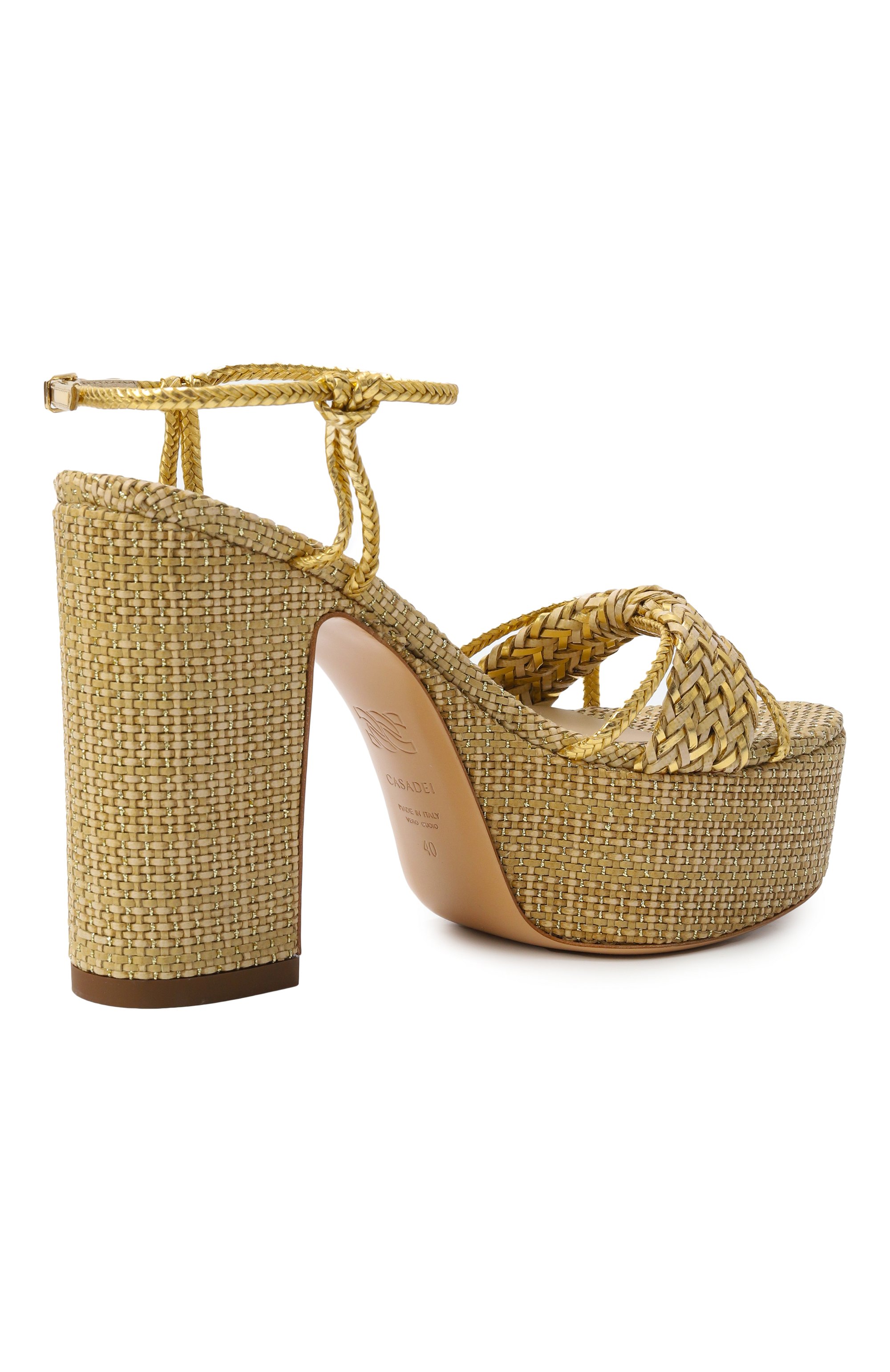 Комбинированные босоножки marbella lux 120 CASADEI, арт. 1L343J1201/C2730, фото 5