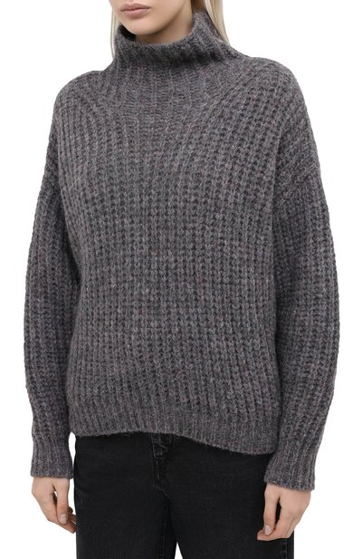 Свитер ISABEL MARANT серого цвета по цене 52600 руб., арт. PU1413-20A042I/IRIS, фото 3 Свитер ISABEL MARANT, арт. PU1413-20A042I/IRIS, фото 3