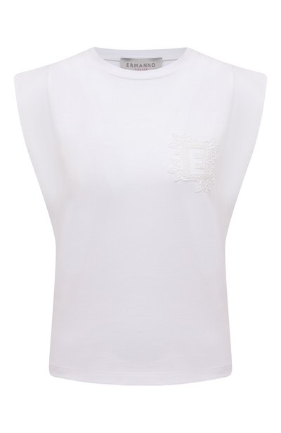 Женская хлопковая футболка ERMANNO FIRENZE, арт. D40EL 010EE5