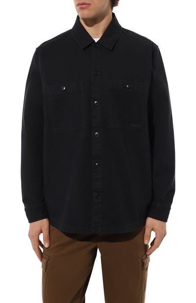 Хлопковая рубашка BOSS ORANGE, арт. 50483220, фото 3