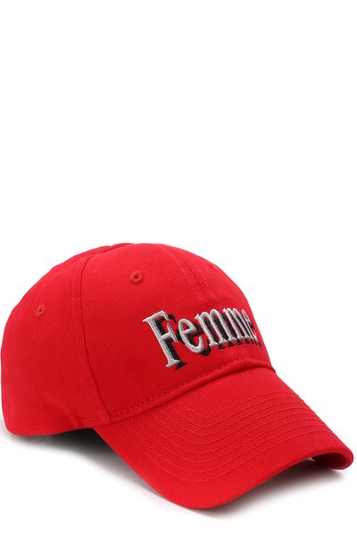 Хлопковая бейсболка с вышивкой BALENCIAGA, арт. 528262/310B5, фото 1
