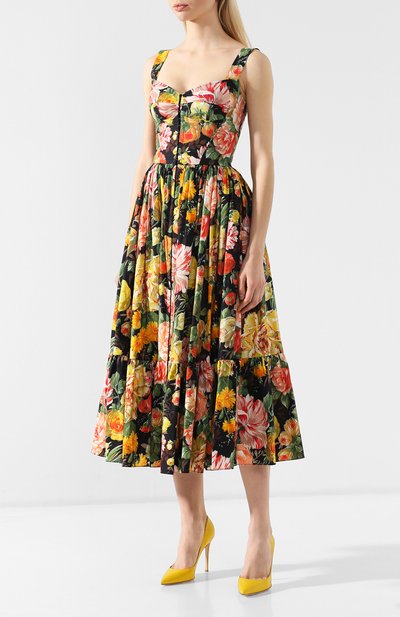 Хлопковое платье DOLCE & GABBANA, арт. F6C7FT/HS5CW, фото 3