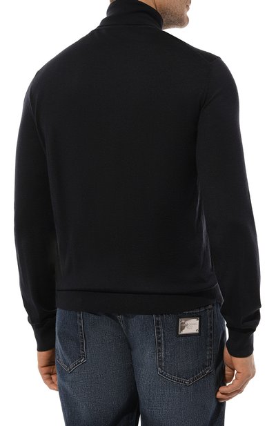 Водолазка из кашемира и шелка ZEGNA темно-синего цвета по цене 136000 руб., арт. 120/E8J00, фото 4 Водолазка из кашемира и шелка ZEGNA, арт. 120/E8J00, фото 4