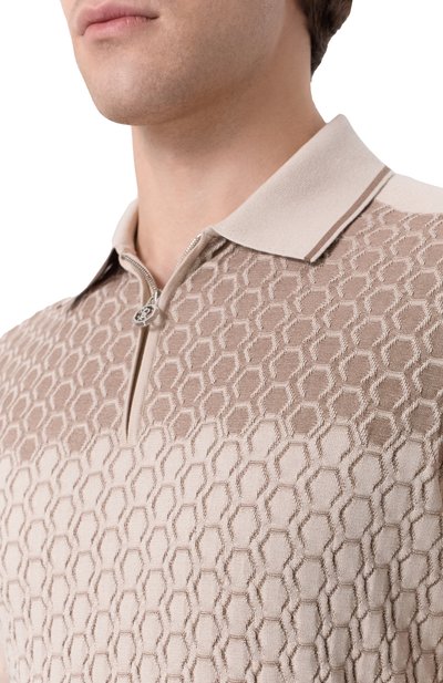 Поло из шелка и хлопка STEFANO RICCI, арт. K818109P31/F26175, фото 5