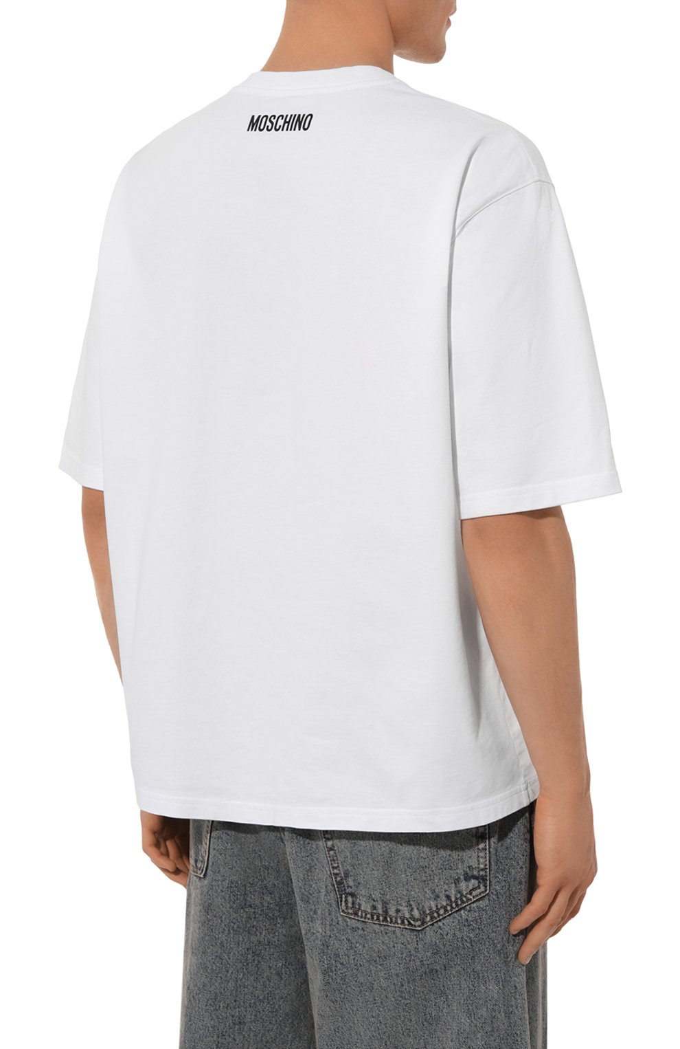 Хлопковая футболка MOSCHINO, арт. A0703/5244, фото 4