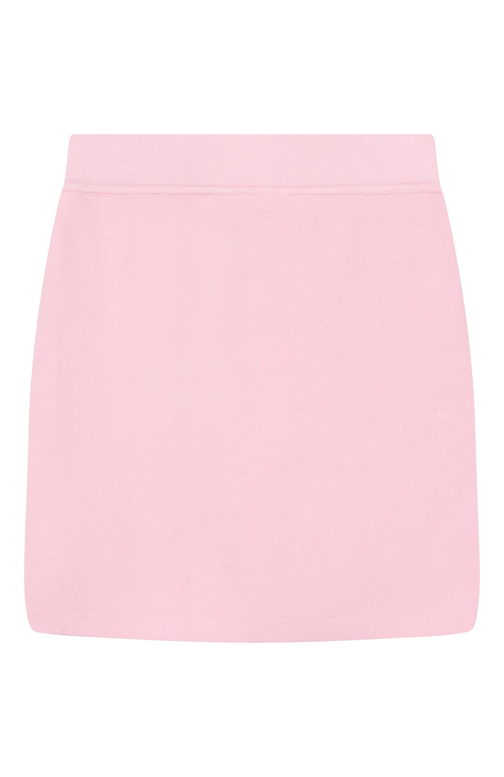 Юбка из вискозы ELISABETTA FRANCHI LA MIA BAMBINA светло-розового цвета по цене 21300 руб., арт. EFG0179C/FL060/4A-8A, фото 2 Юбка из вискозы ELISABETTA FRANCHI LA MIA BAMBINA, арт. EFG0179C/FL060/4A-8A, фото 2