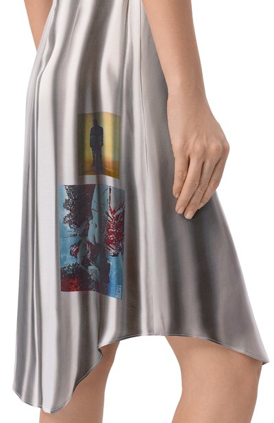 Платье из вискозы DIESEL, арт. A20071/0BKBG, фото 4