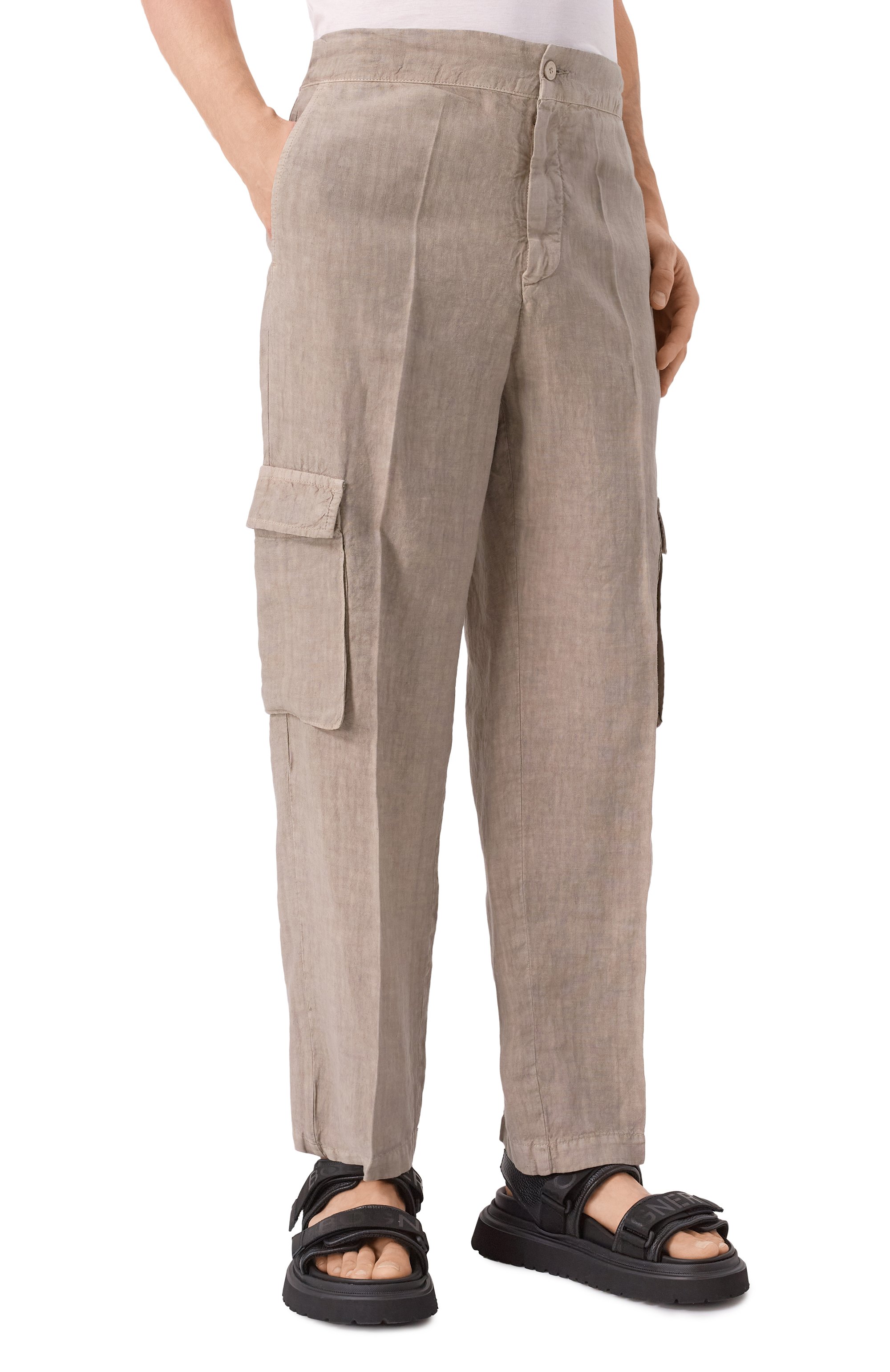 Льняные брюки-карго INLINUM, арт. CARG011, фото 3