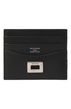 Мужской кожаный футляр для кредитных карт BALENCIAGA черного цвета, арт. 822587/2ABLV | Фото 1 (Материал: Натуральная кожа; Нос: Не проставлено)