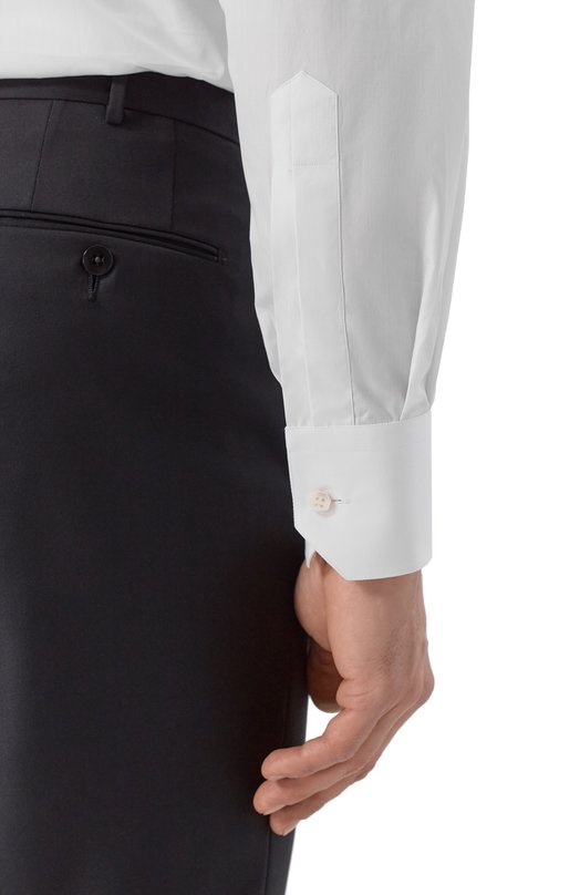 Хлопковая сорочка Stefano Ricci MC000540/BZ1751 Белый  MC000540/BZ1751 Фото 5