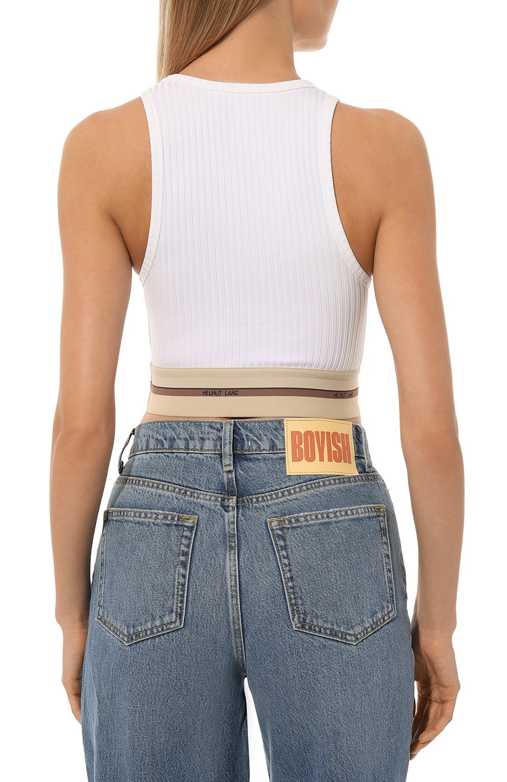 Топ HELMUT LANG белого цвета по цене 39950 руб., арт. M04HW505, фото 4 Топ HELMUT LANG, арт. M04HW505, фото 4