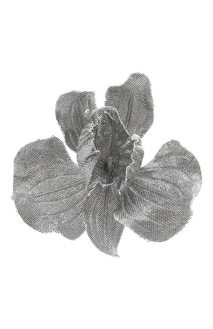 Женская брошь FLOWER ME серебряного цвета, арт. ORCH-NS012010M | Фото 1 (Материал сплава: Проставлено; Материал: Текстиль; Нос: Не проставлено)