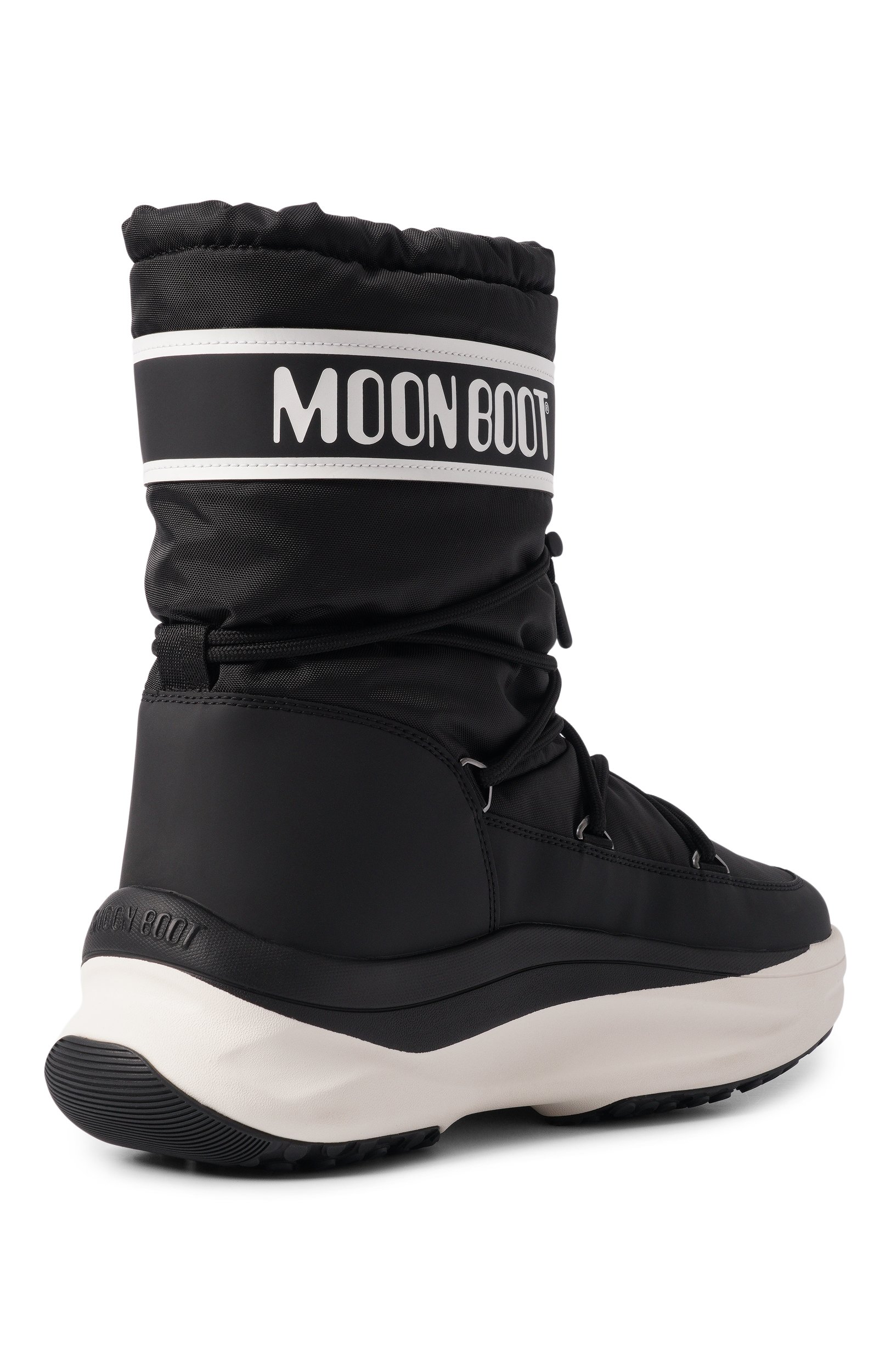 Комбинированные сапоги moon247 MOON BOOT черного цвета по цене 28400 руб., арт. 80D2490010, фото 4 Комбинированные сапоги moon247 MOON BOOT, арт. 80D2490010, фото 4