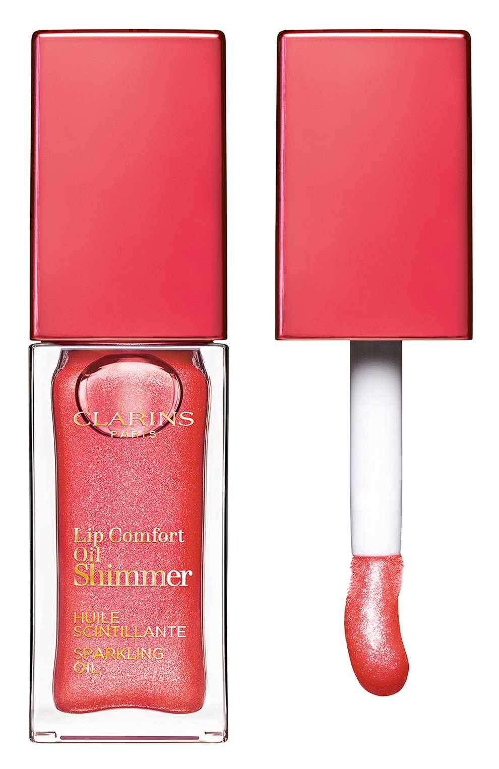 Мерцающее масло для губ lip comfort oil shimmer, 06 pop coral (7ml) CLARINS, арт. 80074335, фото 1