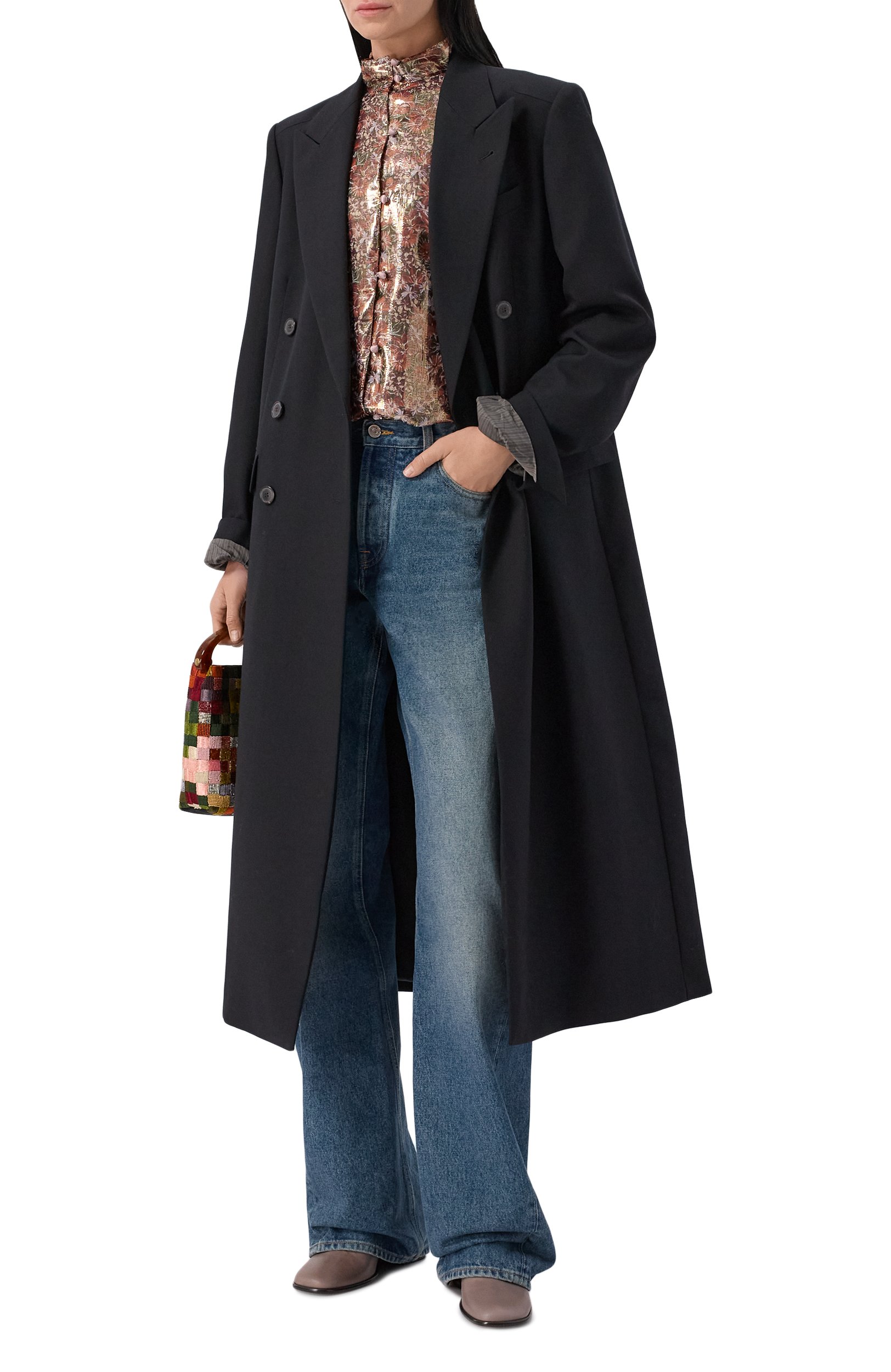 Шерстяное пальто DRIES VAN NOTEN, арт. 262-130201/4265, фото 2