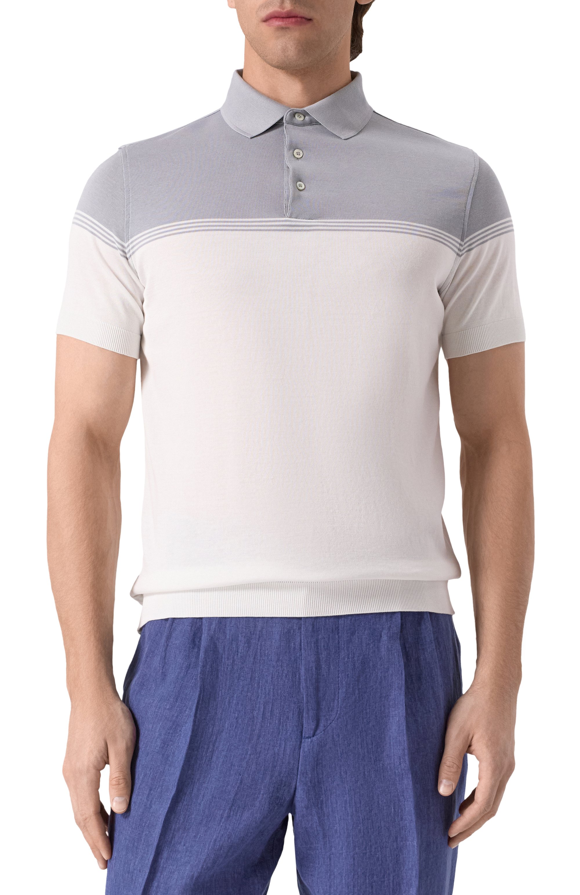 Хлопковое поло CORNELIANI, арт. 25G526-2525002, фото 3