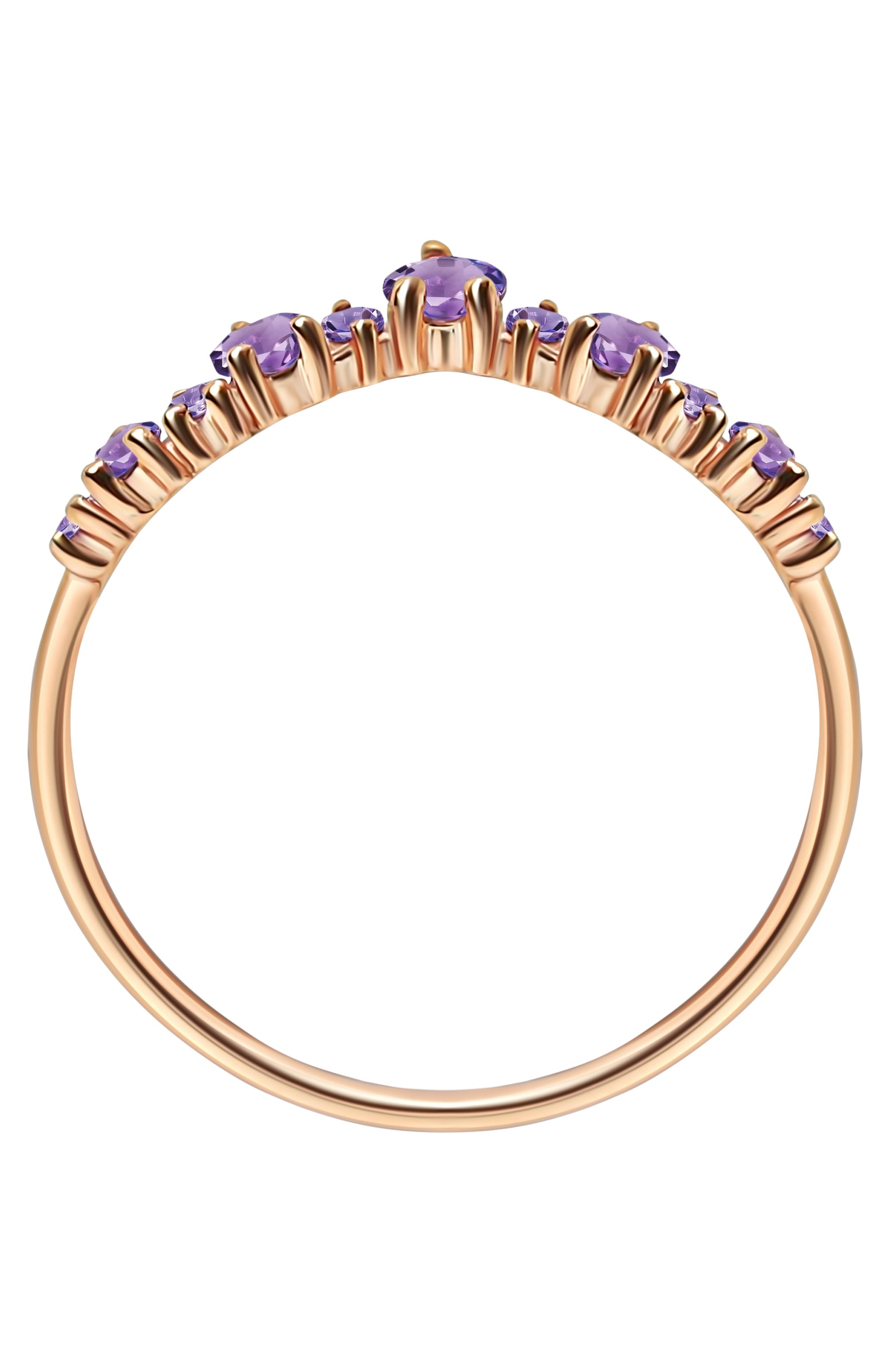 Кольцо-корона с аметистом MOONKA, арт. tr-cr-amt, фото 4