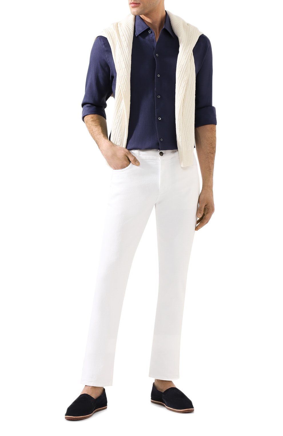 Льняная рубашка LORO PIANA, арт. FAF2545, фото 2