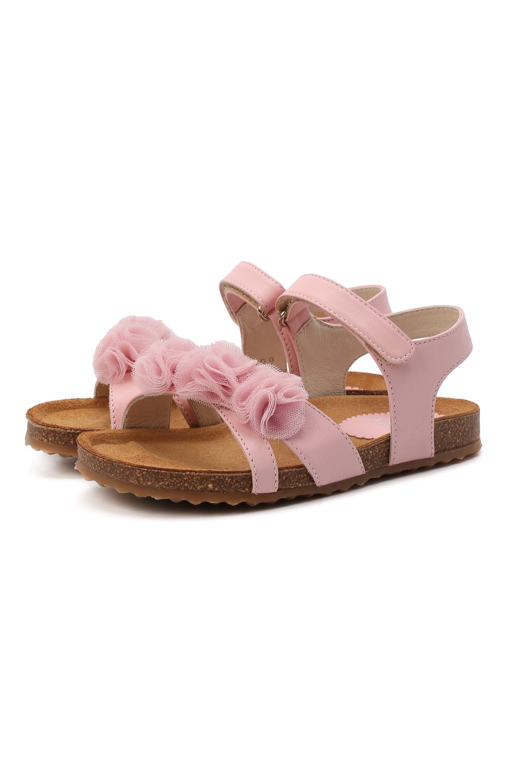 Кожаные сандалии IL GUFO розового цвета по цене 19950 руб., арт. G539/VITELL0 NAPPAC0L0RS/27-30, фото 1 Кожаные сандалии IL GUFO, арт. G539/VITELL0 NAPPAC0L0RS/27-30, фото 1